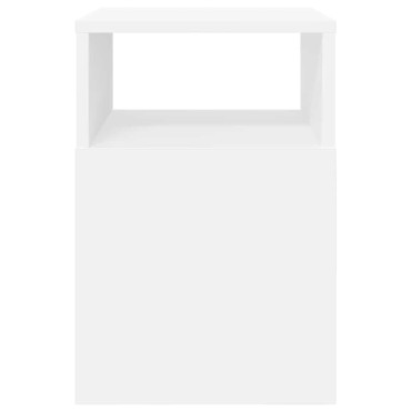 vidaXL End Table 2 τεμ. Λευκό 30,5x30x45cm Επεξεργασμένο Ξύλο