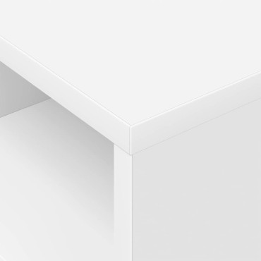 vidaXL End Table 2 τεμ. Λευκό 30,5x30x45cm Επεξεργασμένο Ξύλο