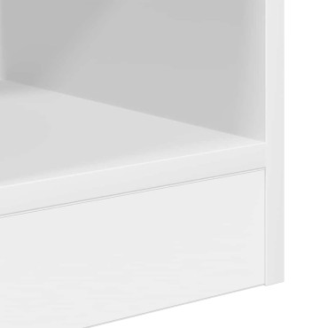 vidaXL End Table 2 τεμ. Λευκό 30,5x30x45cm Επεξεργασμένο Ξύλο