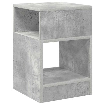 vidaXL End Table Σκυρόδεμα Γκρι 30,5x30x45cm Επεξεργασμένο Ξύλο