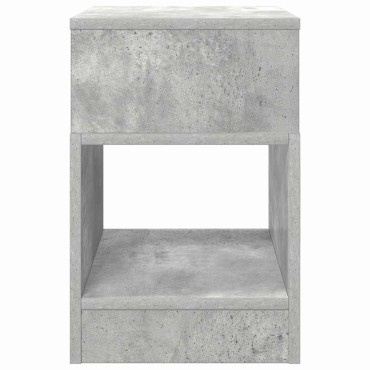 vidaXL End Table Σκυρόδεμα Γκρι 30,5x30x45cm Επεξεργασμένο Ξύλο