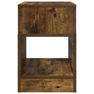 vidaXL End Table 2 τεμ. Καπνισμένο Ξύλο Δρυός 30,5x30x45 εκ