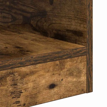 vidaXL End Table 2 τεμ. Καπνισμένο Ξύλο Δρυός 30,5x30x45 εκ