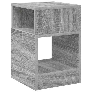 vidaXL End Table Γκρίζο Σονομα 30,5x30x45cm Επεξεργασμένο Ξύλο