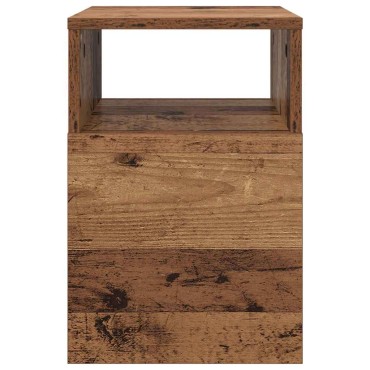vidaXL End Table 2 τεμ. Παλιό ξύλο 30,5x30x45 εκ