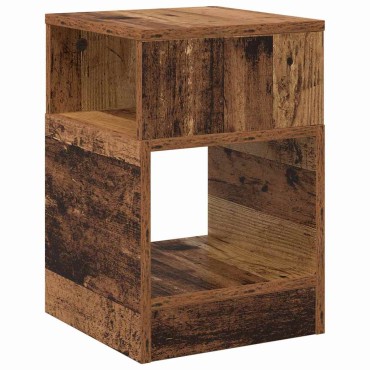 vidaXL End Table 2 τεμ. Παλιό ξύλο 30,5x30x45 εκ