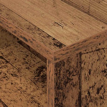 vidaXL End Table 2 τεμ. Παλιό ξύλο 30,5x30x45 εκ