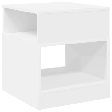 vidaXL End Table 2 τεμ. Λευκό 40,5x40x45cm Επεξεργασμένο Ξύλο