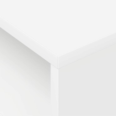 vidaXL End Table 2 τεμ. Λευκό 40,5x40x45cm Επεξεργασμένο Ξύλο