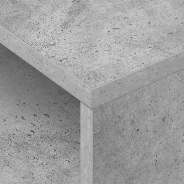 vidaXL End Table Σκυρόδεμα Γκρι 40,5x40x45cm Επεξεργασμένο Ξύλο