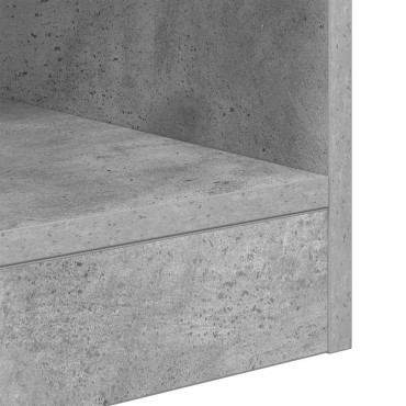 vidaXL End Table Σκυρόδεμα Γκρι 40,5x40x45cm Επεξεργασμένο Ξύλο
