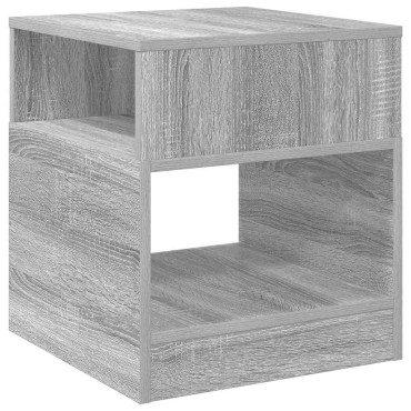 vidaXL End Table Γκρίζο Σονομα 40,5x40x45cm Επεξεργασμένο Ξύλο