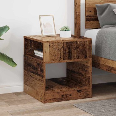 vidaXL End Table Παλιό ξύλο 40,5x40x45cm Επεξεργασμένο Ξύλο