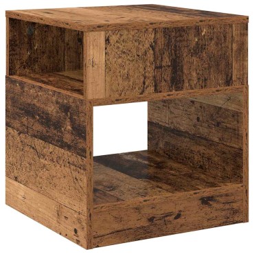vidaXL End Table 2 τεμ. Παλιό ξύλο 40,5x40x45 εκ