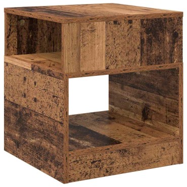 vidaXL End Table 2 τεμ. Παλιό ξύλο 40,5x40x45 εκ