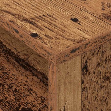 vidaXL End Table 2 τεμ. Παλιό ξύλο 40,5x40x45 εκ