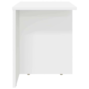 vidaXL End Table Λευκό 37x32x40cm Επεξεργασμένο Ξύλο