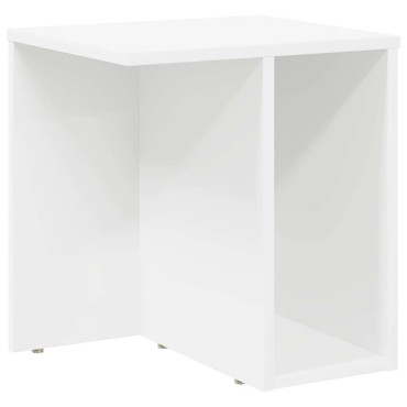 vidaXL End Table 2 τεμ. Λευκό 37x32x40cm Επεξεργασμένο Ξύλο