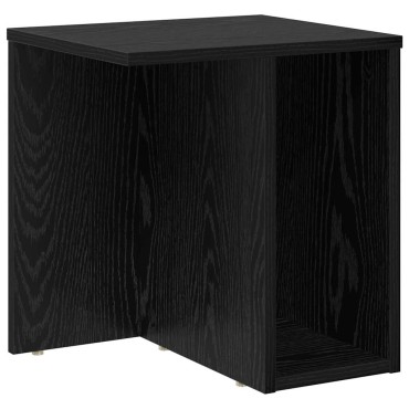 vidaXL End Table Μαύρη Οξυά 37x32x40cm Επεξεργασμένο Ξύλο