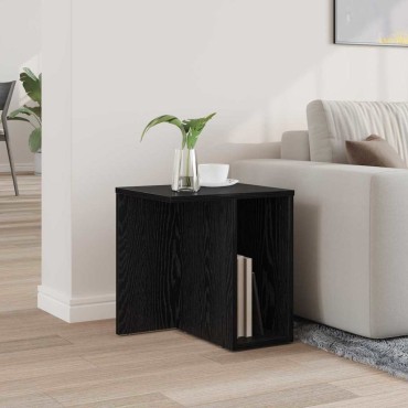 vidaXL End Table Μαύρη Οξυά 37x32x40cm Επεξεργασμένο Ξύλο