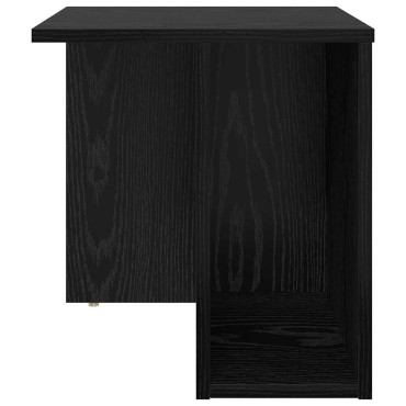 vidaXL End Table Μαύρη Οξυά 37x32x40cm Επεξεργασμένο Ξύλο