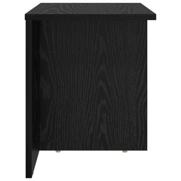 vidaXL End Table Μαύρη Οξυά 37x32x40cm Επεξεργασμένο Ξύλο