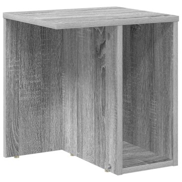vidaXL End Table Γκρίζο Σονομα 37x32x40cm Επεξεργασμένο Ξύλο