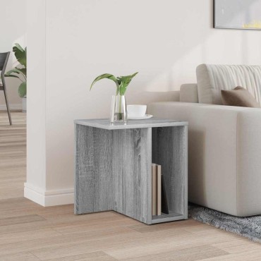vidaXL End Table Γκρι Sonoma 37x32x40cm Επεξεργασμένο Ξύλο