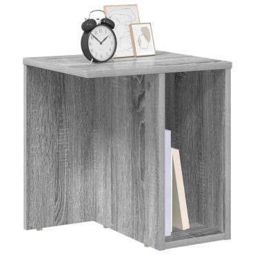 vidaXL End Table 2 τεμ. Γκρι Sonoma 37x32x40cm Επεξεργασμένο Ξύλο