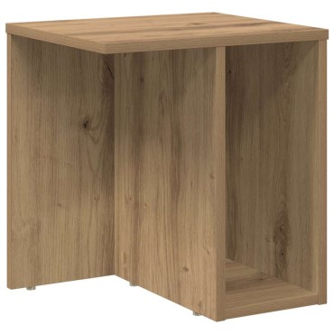 vidaXL End Table Artisan Oak 37x32x40cm Επεξεργασμένο Ξύλο