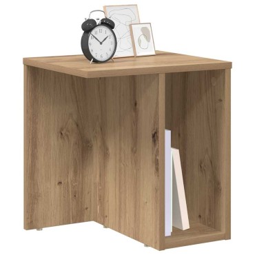 vidaXL End Table Artisan Oak 37x32x40cm Επεξεργασμένο Ξύλο
