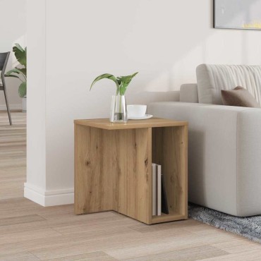 vidaXL End Table Artisan Oak 37x32x40cm Επεξεργασμένο Ξύλο