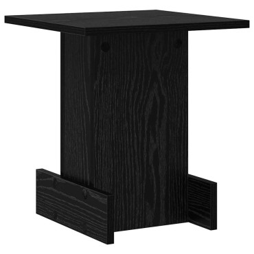vidaXL End Table Μαύρη Οξυά 35,5x35x40cm Επεξεργασμένο Ξύλο