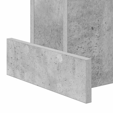 vidaXL End Table Σκυρόδεμα Γκρι 35,5x35x40cm Επεξεργασμένο Ξύλο