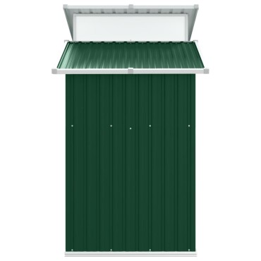 vidaXL Αποθήκη Κήπου Πράσινη 270x130x208,5 εκ. Γαλβανισμένο Ατσάλι
