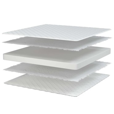 vidaXL Στρώμα με Αφρό Μνήμης Λευκό 70x200x17cm μαλακό 1 τεμ. - Μονό