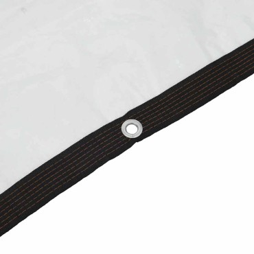 vidaXL Σαφής μουσαμάς με οπές 4x4 m Πολυαιθυλένιο