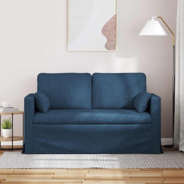 vidaXL Καναπές Μπλε 139x78x80cm ύφασμα