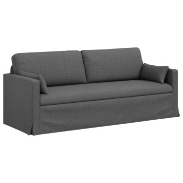 vidaXL Καναπές Σκούρο Γκρι 198x78x80cm ύφασμα