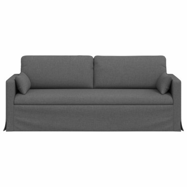 vidaXL Καναπές Σκούρο Γκρι 198x78x80cm ύφασμα