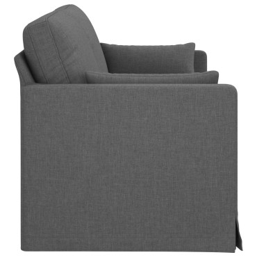 vidaXL Καναπές Σκούρο Γκρι 198x78x80cm ύφασμα