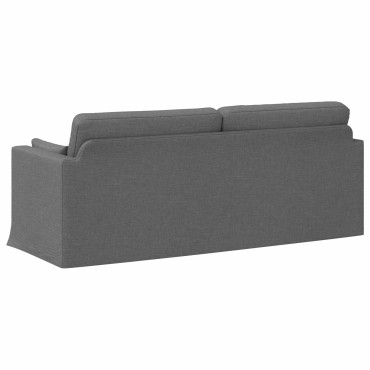 vidaXL Καναπές Σκούρο Γκρι 198x78x80cm ύφασμα