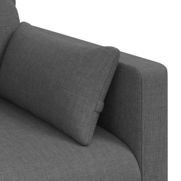vidaXL Καναπές Σκούρο Γκρι 198x78x80cm ύφασμα
