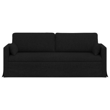 vidaXL Καναπές Μαύρο 198x78x80cm ύφασμα