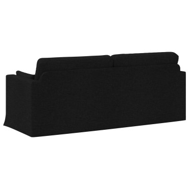 vidaXL Καναπές Μαύρο 198x78x80cm ύφασμα
