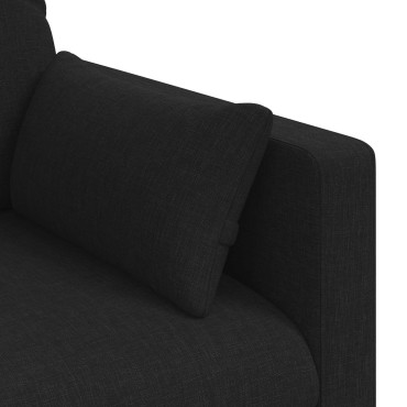 vidaXL Καναπές Μαύρο 198x78x80cm ύφασμα