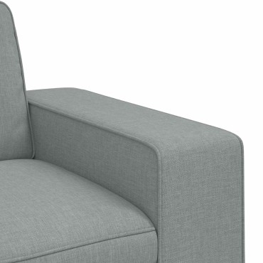 vidaXL Καναπές Ανοιχτό γκρι 222x80x82cm ύφασμα