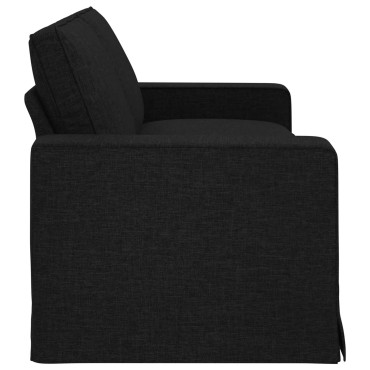 vidaXL Καναπές Μαύρο 222x80x82cm ύφασμα