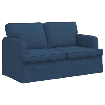 vidaXL Καναπές Μπλε 144x80x85cm ύφασμα
