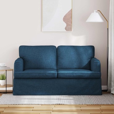 vidaXL Καναπές Μπλε 144x80x85cm ύφασμα